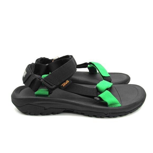 TEVA MEN'S HURRICANE XLT2 SANDALS IN BLACK GREEN SZ 10 - Picture 2 of 9